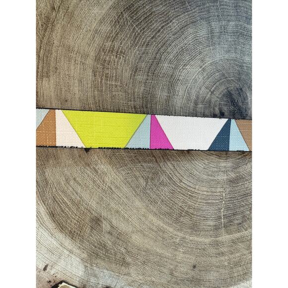 Fossil Women's Colorblock Leather Belt - Size Medium - Picture 7 of 12